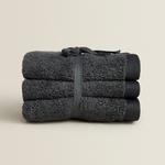 Набор полотенец Zara Home Cotton, 3 предмета, темно-серый - фото