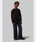 Лонгслив детский Calvin Klein Jeans базовый 2 шт, черный/белый - фото 2