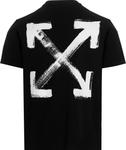 Футболка Off-White Paint Arrow Slim Short-Sleeve T-Shirt 'Black/White', черный - фото 3