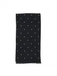 Платок в горошек Destin, черный - фото 2