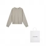 Свитшот женский Calvin Klein, светло- априкот - фото