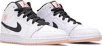 Кроссовки Air Jordan 1 Mid GS White Arctic Orange, белый - фото 8