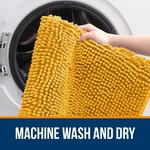 Коврик для ванной Olanly, 92х60 см, золотисто-желтый - фото 5