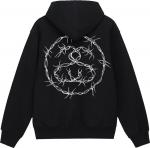Худи Stussy Barb Hoodie 'Black', черный - фото 3
