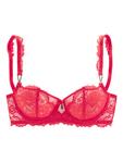 Бюстгальтер балконет красного цвета LASCANA - фото