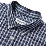 Проверенная поплиновая рубашка LACOSTE, синий - фото 5