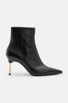 AllSaints Natasha Boot кожаные ботильоны до щиколотки, черный - фото