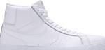 Кроссовки Nike Zoom Blazer Mid SB 'Triple White', белый - фото 3
