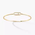 Браслет Messika Move Uno Pavé Flex MM, желтое золото/бриллианты - фото 2