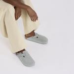 Сандалии-клоги Birkenstock Boston Suede Leather, серо-зеленый - фото 3