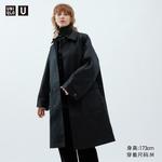 Однобортный плащ Uniqlo, 09 черный - фото 4