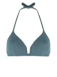 Топ бикини с треугольными чашками ERES, синий - фото