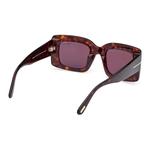 TOM FORD Солнечные очки прямоугольной формы Brigitta, Brown - фото 5