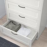 Комод Ikea, 82x126 см, Songesand 6 ящиков, белый - фото 3