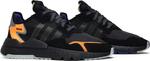 Кроссовки Adidas Nite Jogger 'Black Carbon', черный - фото 9