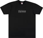 Футболка Supreme x KAWS Chalk Logo Tee 'Black', черный - фото