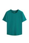 Футболка OYSHO SHORT-SLEEVED TECHNICAL, Turquoise - фото 6
