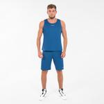 Женская/мужская баскетбольная майка без рукавов - T100 темно-синяя TARMAK, темно-синий/белый - фото 4