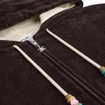 Худи с вышитым логотипом на молнии CELINE, коричневый - фото 3