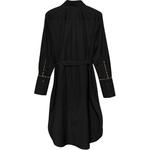 Burberry Женское черное платье с длинными рукавами - фото 5