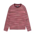 Свитер Stussy Textured Knit Contrast Collar Crew, Red Multi - фото
