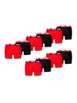 Трусы боксеры Puma Boxershorts PUMA MEN EVERYDAY BASIC BOXERS 10P, цвет Black/Red - фото 2