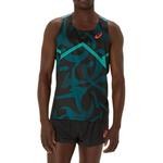 ASICS Мужской синий топ - фото