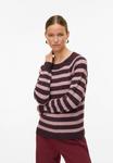 Джемпер Vero Moda VMDOFFY O NECK BLOUSE, Winetasting/Bordeaux - фото