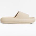 Шлепанцы Oysho Flatform, светло-бежевый - фото