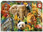 Educa, Пазл, Дикие животные, 500 шт. - фото