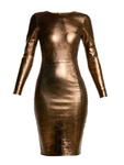 Платье из эластичной кожи Mrs Smith As By Df, золотой - фото 5
