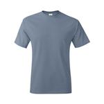 Аутентичная футболка Hanes, цвет Stonewashed Blue - фото