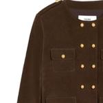 Кожаная куртка женская коричневая Celine - фото 4