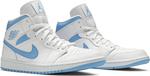 Кроссовки Wmns Air Jordan 1 Mid UNC, синий - фото 8