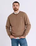 Пуловер U.S. Polo Assn Solid Peached Fleece Crew Neck, коричневый - фото 3