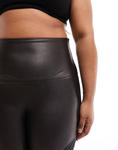 Леггинсы Spanx Plus Faux Leather Moto, черный - фото 4