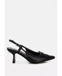 Туфли Danvers Kitten Heel Pointy Slingbacks London Rag, черный - фото