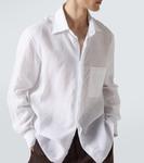 Льняная рубашка Saman Amel, белый - фото 5