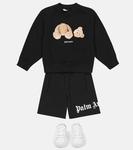 Толстовка из хлопка с принтом Palm Angels, черный - фото 2