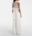 Полупрозрачное шелковое платье Tunca Max Mara, Bianco Seta - фото 3