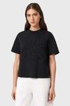 Футболка AllSaints Lisa Embossed Crew Neck, черный - фото 2
