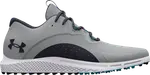 Бутсы Under Armour Charged Draw 2 Spikeless Golf Grey Midnight Navy, серый - фото