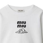 Толстовка женская белая Miu Miu - фото 5