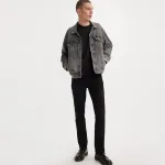 Джинсы мужские Levi's 511 Black Knight, черный - фото 7