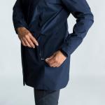 Куртка-дождевик восковая куртка парусная женская непромокаемая 300 темно-синяя TRIBORD, черный синий - фото 10