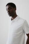 Футболка поло H&M Regular Fit Piqué, белый - фото 6