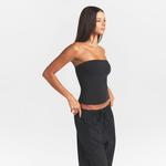 Топ SKIMS Cotton Jersey Tube, черный - фото 3