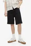 Джинсовые шорты свободного кроя H&M, черный - фото 2