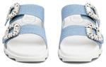 Roger Vivier Женские синие сандалии Slide - фото 4