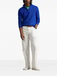 Свитер с воротником на молнии Polo Ralph Lauren, синий - фото 2